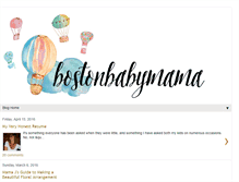 Tablet Screenshot of bostonbabymama.com